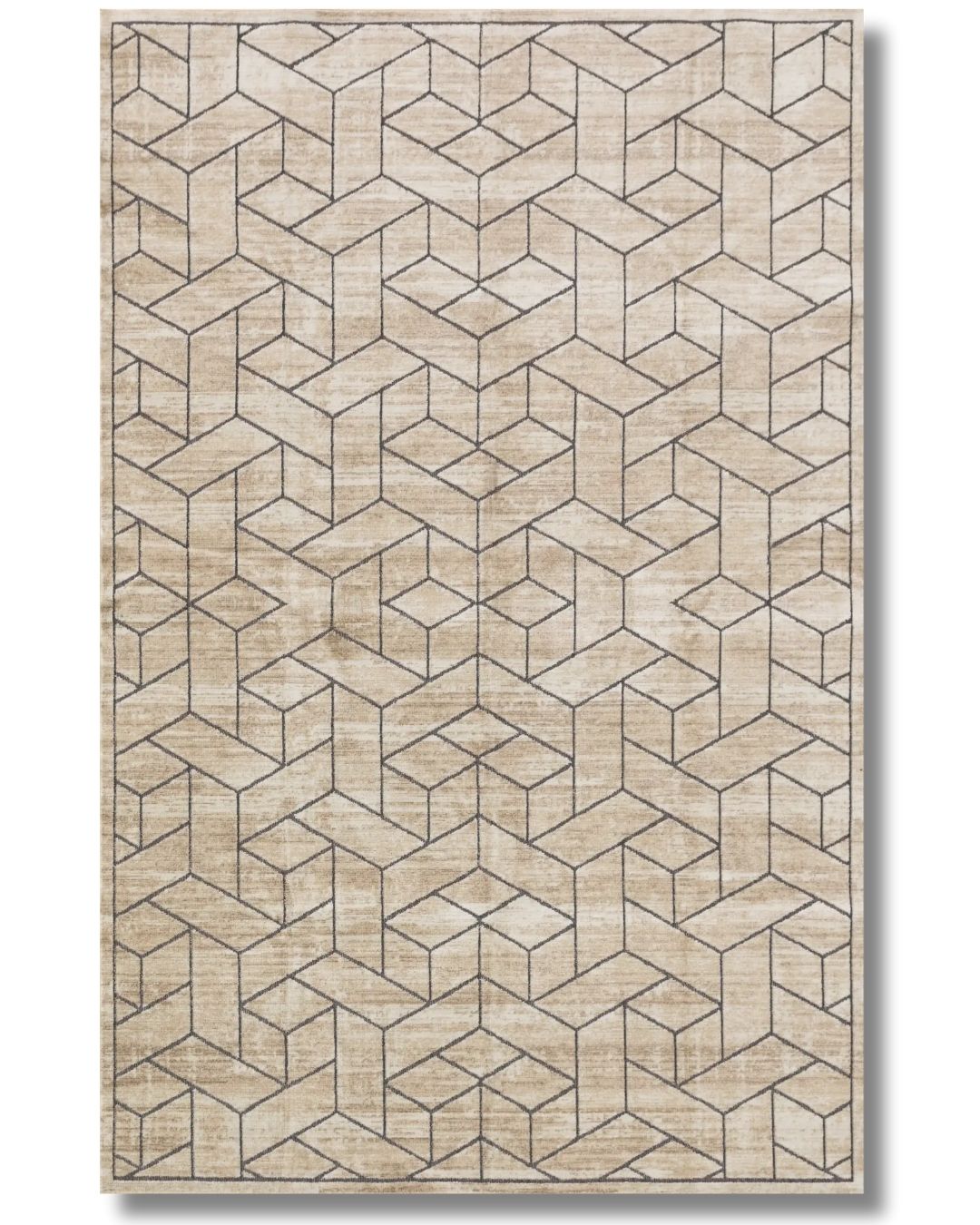 Kumsal - Pamuk Dokuma Taban - Kırsal Desenli Modern Halı