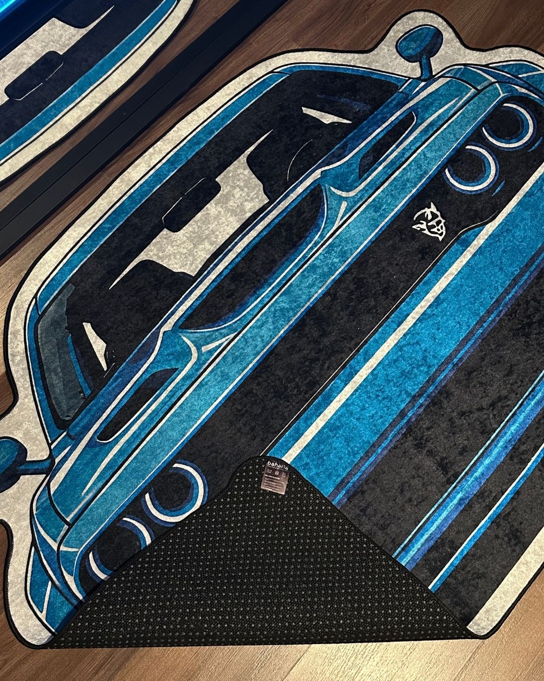 Dodge Challenger Blue- Özel Tasarım Halı