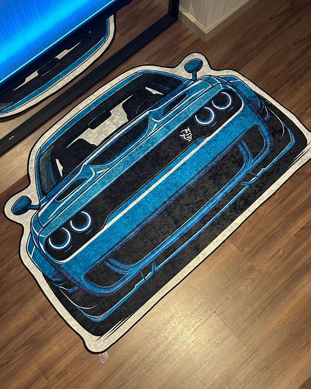 Dodge Challenger Blue- Özel Tasarım Halı