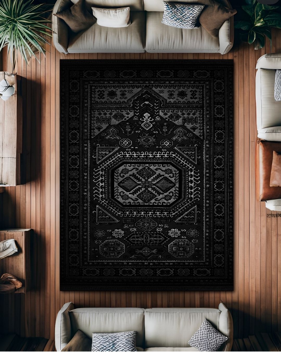 Obsidian - Bohem Tarz Genç Odası - Pamuk Dokuma Taban