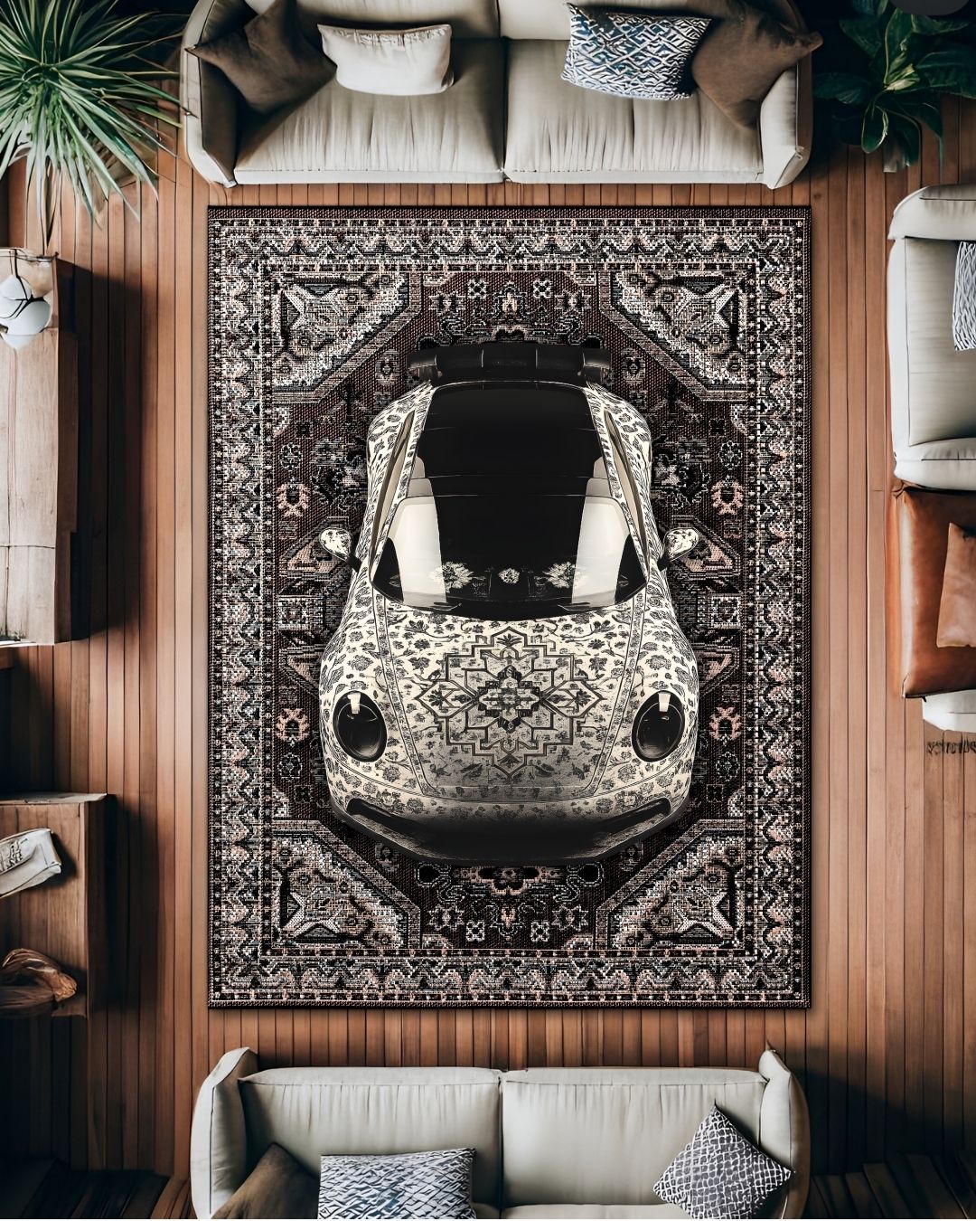 Porsche X White Retro 911