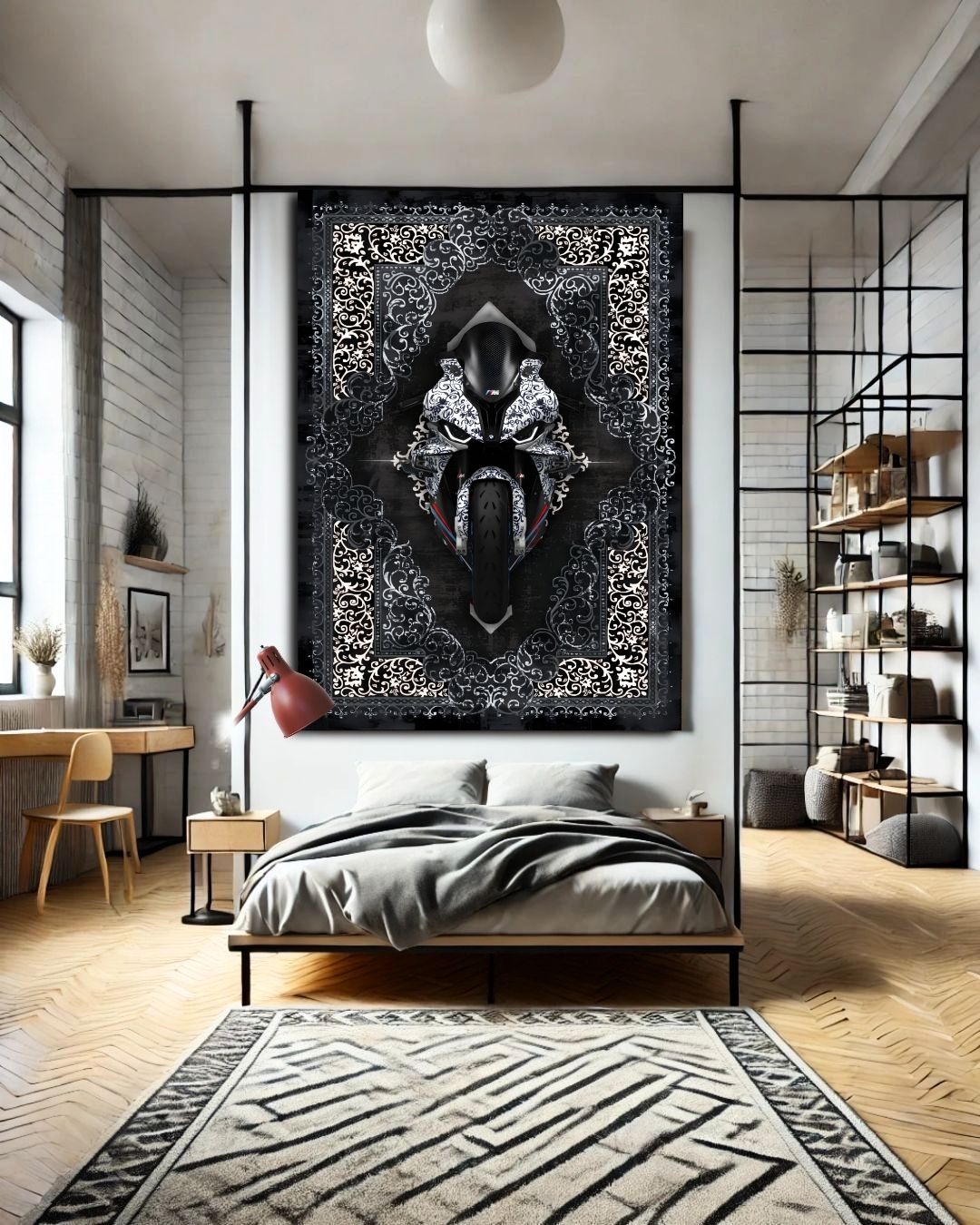 S1000RR SuperSport X Black Vintage Halı